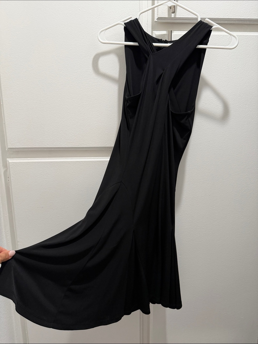 Michael Michael Kors Women’s Black Cross-Back Dress - Sleek Evening Style